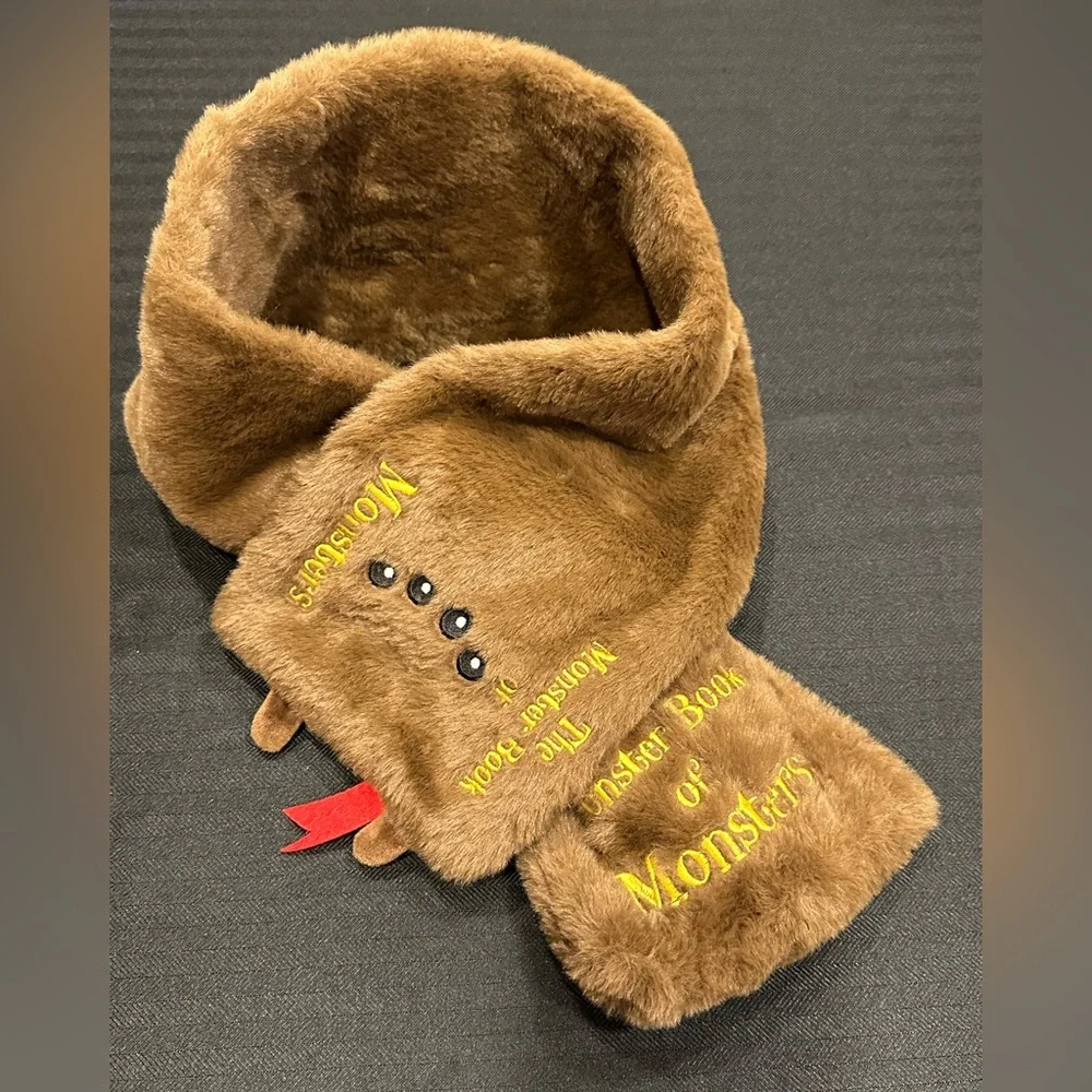 Harry Potter Brown Plush scarf by Miniso Book of Monsters NWT